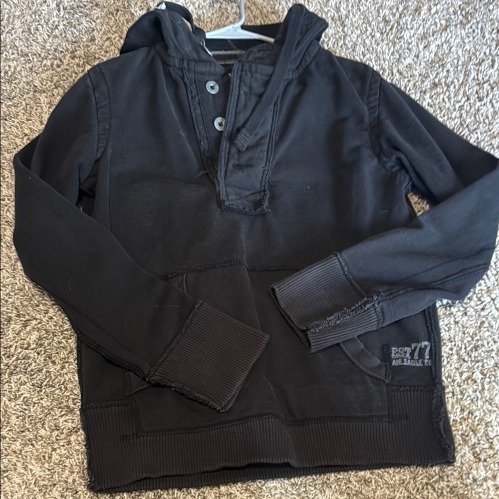 American Eagle Outfitters Black Buttoned Jacket